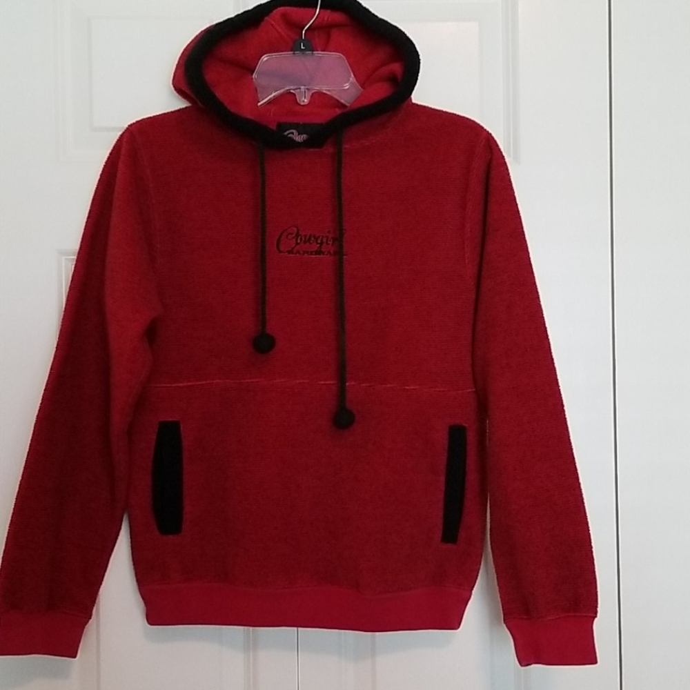 Cowgirl red hooded pullover hoodie jacket SZ Small